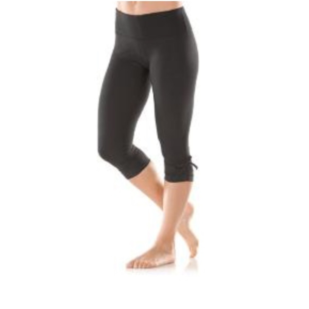 REI Side Tie Gathered Crop Leggings Yoga Pants